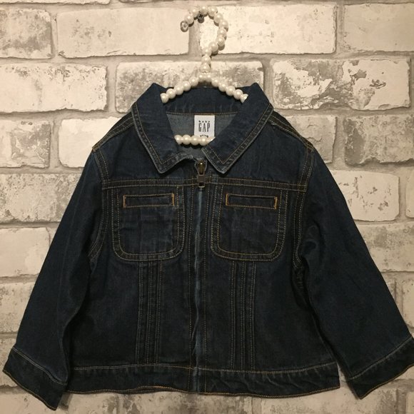 Vintage 90's Gap Girl's Jean Jacket 18-24 Months - Picture 1 of 4